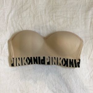 Pink VS Strapless Bra